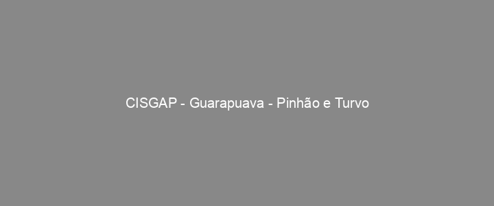 Provas Anteriores CISGAP - Guarapuava - Pinhão e Turvo